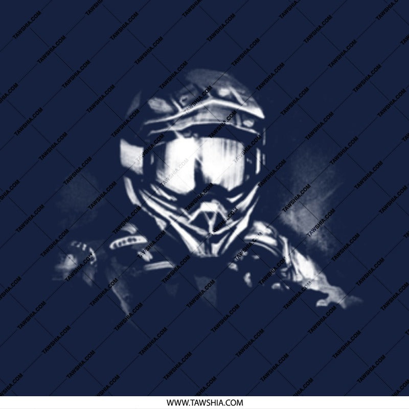 Intense Graphic Of Rider Headgear Design Poster product
