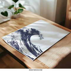 Great Wave Photographic Print, Japanese Art Inspired, Ocean Wave Artwork, Minimalist Wall Art, Unique Home Decor, Trending Prints - Tawshia
