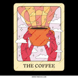 Illustration of Hands Holding Coffee Cup Art Print Product Type
