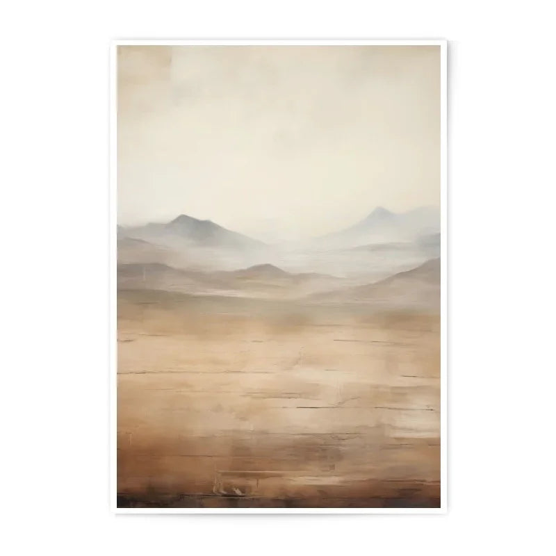 Abstract Mountain Range Photographic Print, Landscape Art, Neutral Tones, Desert Scenery, Modern Home Decor, Wall Art - Tawshia