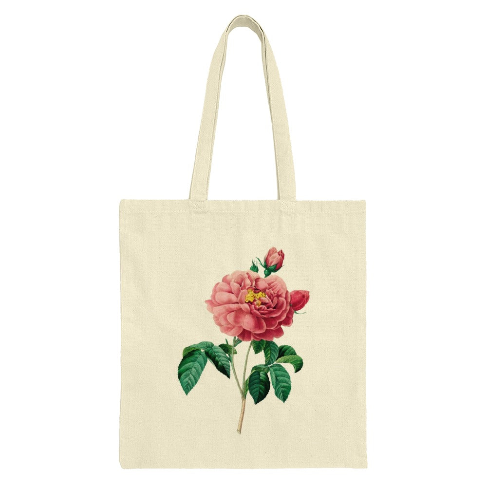 Rose Tote Bag, Floral Print Bag, Botanical Art Tote, Elegant Flower Design, Gift for Her, Everyday Bag, Reusable Shopping Bag - Tawshia