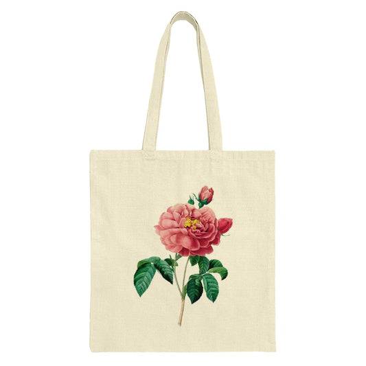 Rose Tote Bag, Floral Print Bag, Botanical Art Tote, Elegant Flower Design, Gift for Her, Everyday Bag, Reusable Shopping Bag - Tawshia