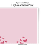 Friendship Hearts Photographic Prints, Best Friends Forever Decor, Pink Heart Wall Art, Sentimental Gift, Friend Quote Art - Tawshia