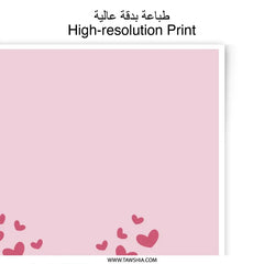 Friendship Hearts Photographic Prints, Best Friends Forever Decor, Pink Heart Wall Art, Sentimental Gift, Friend Quote Art - Tawshia