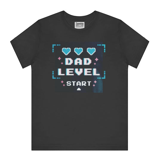 Dad Level Start Retro Video Game Graphic T-Shirt product