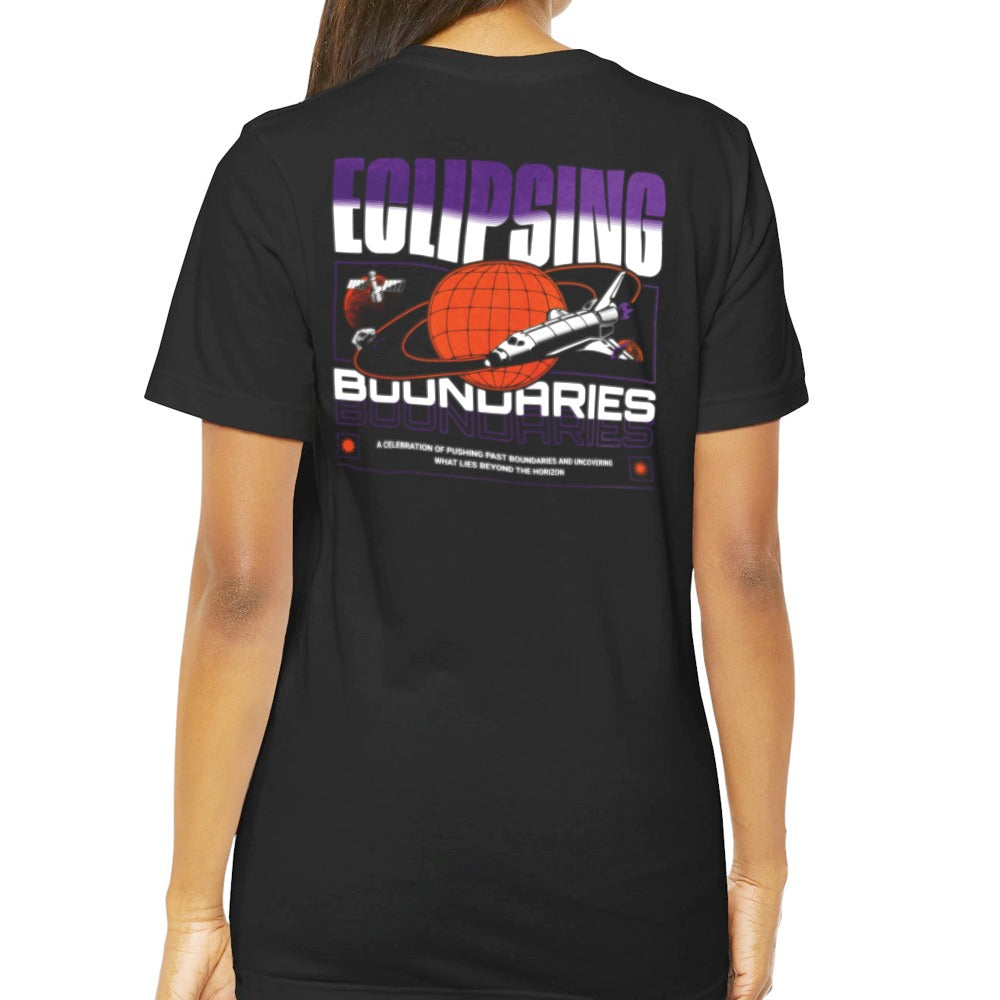 Eclipsing Boundaries Graphic Space Travel T-shirt product type