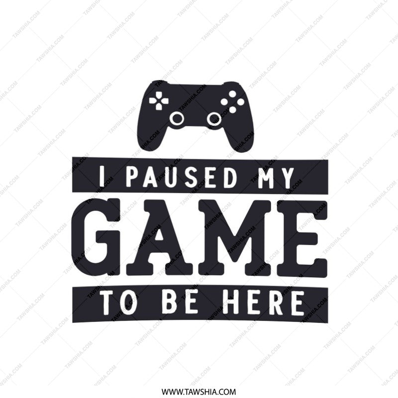 Funny Gamer Pillow, Video Game Pillow, I Paused My Game To Be Here Pillow, Gamer Gift, Gaming Room Decor, Gift for Gamer, Console Pillow - Tawshia