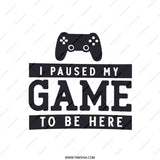 Funny Gamer Pillow, Video Game Pillow, I Paused My Game To Be Here Pillow, Gamer Gift, Gaming Room Decor, Gift for Gamer, Console Pillow - Tawshia
