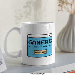 Gamers Don't Die They Respawn Mug product type