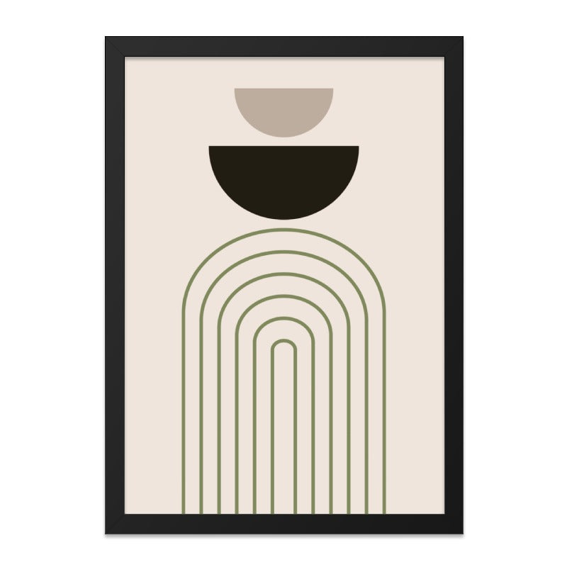 Modern Geometric Wall Art, Minimalist Print, Abstract Art Poster, Boho Decor, Neutral Tones Art, Arch Print, Home Decor, Wall Hanging - Tawshia