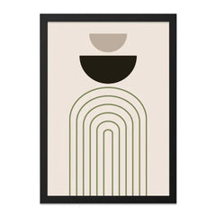 Modern Geometric Wall Art, Minimalist Print, Abstract Art Poster, Boho Decor, Neutral Tones Art, Arch Print, Home Decor, Wall Hanging - Tawshia