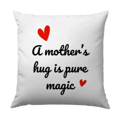 Mothers Hug Pillow, Mom Gift Pillow, Mothers Day Pillow, Love Heart Pillow, Magic Saying Pillow, Decorative Pillow - Tawshia