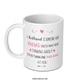 Best Friend Mug, Friend Gift, Friendship Mug, Bestie Gift, Gift For Best Friend, Funny Mug, Unique Mug, Coffee Mug, Tea Mug - Tawshia