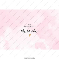 Worlds Best Mum Tumbler, Mothers Day Gift, Best Mom Ever, Birthday Gift for Mum, Pink Tumbler with Straw, Mom Appreciation Gift Idea - Tawshia