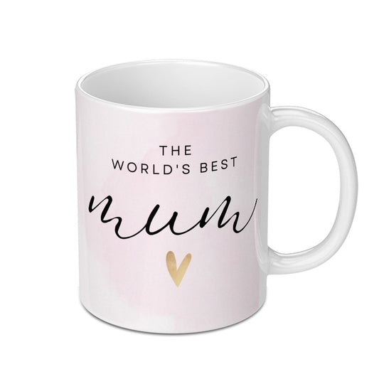 Worlds Best Mum Mug, Mothers Day Gift, Mum Birthday Present, Unique Mum Coffee Cup, Mothers Day Mug, Heart Design Gift Mug - Tawshia