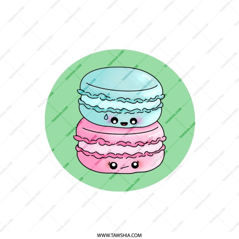 Macaron Stack Pillow, Cute Food Pillow, Kawaii Pillow, Dessert Pillow, Pastel Color Pillow, Stacked Macarons Throw Pillow, Home Decor - Tawshia