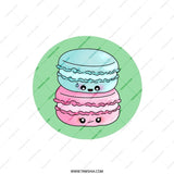 Macaron Stack Pillow, Cute Food Pillow, Kawaii Pillow, Dessert Pillow, Pastel Color Pillow, Stacked Macarons Throw Pillow, Home Decor - Tawshia
