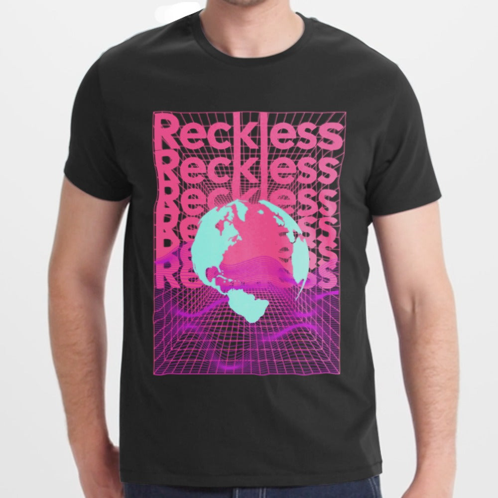 Retro Futuristic Graphic Tee Reckless Design product