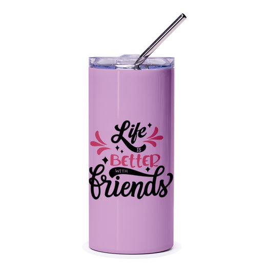 Best Friends Tumbler, Life is Better With Friends Tumbler, Friendship Gift, BFF Tumbler, Best Friend Gifts, Friends Tumbler, Bestie Gift - Tawshia