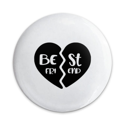 Best Friend Pinback Button, Friendship Gift, Heart Button Pin, Matching Bestie Buttons, Friendship Badge, Best Friends Forever, BFF Gift - Tawshia