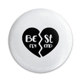 Best Friend Pinback Button, Friendship Gift, Heart Button Pin, Matching Bestie Buttons, Friendship Badge, Best Friends Forever, BFF Gift - Tawshia