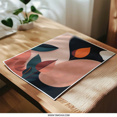 Abstract Leaf Photographic Print, Modern Art Print, Botanical Wall Art, Contemporary Home Decor, Minimalist Art - Tawshia