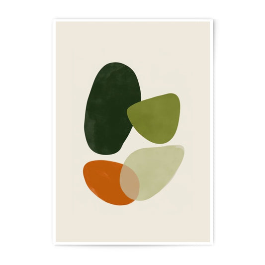 Abstract Shapes Photographic Print, Modern Art Print, Geometric Wall Art, Earth Tones Art, Minimalist Decor, Home Decor Art Print - Tawshia