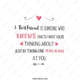 Best Friend Pillow, Friendship Quote Throw Pillow, Gift for Bestie, Home Decor Pillow, Decorative Pillow, Sentimental Friend Gift - Tawshia