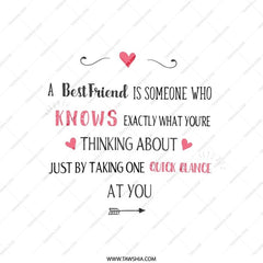 Best Friend Pillow, Friendship Quote Throw Pillow, Gift for Bestie, Home Decor Pillow, Decorative Pillow, Sentimental Friend Gift - Tawshia