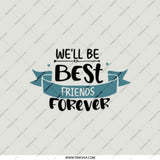 Best Friends Forever Pocket Mirror, Friendship Gift, Cute Compact Mirror, Travel Mirror, Gift for Bestie, Cosmetic Mirror, Pocket Makeup - Tawshia