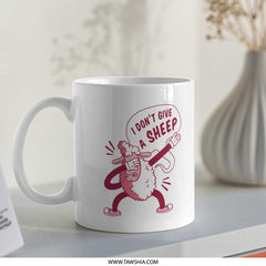 I Don't Give a Sheep Funny Dabbing Mug product type