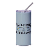 Welcome Little One Tumbler, New Baby Gift, Baby Shower Tumbler, Gender Neutral Gift, Baby Clothes Line, Baby Celebration Tumbler - Tawshia