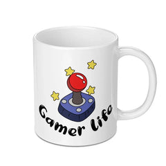 Gamer Life Mug, Video Game Mug, Retro Joystick Mug, Gaming Gift Idea, Gamer Gift, Video Game Gift, Gaming Mug, Gift for Him, Gift for Her - Tawshia