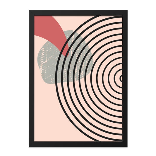 Abstract Geometric Wall Art, Modern Circle Print, Minimalist Shapes Poster, Contemporary Home Decor, Unique Wall Art - Tawshia