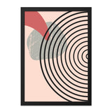 Abstract Geometric Wall Art, Modern Circle Print, Minimalist Shapes Poster, Contemporary Home Decor, Unique Wall Art - Tawshia