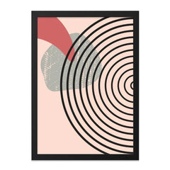 Abstract Geometric Wall Art, Modern Circle Print, Minimalist Shapes Poster, Contemporary Home Decor, Unique Wall Art - Tawshia