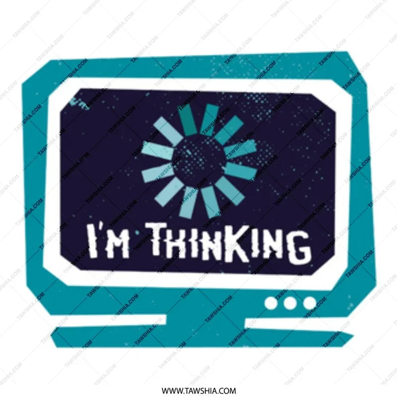 Retro Style Thinking Computer Graphic product