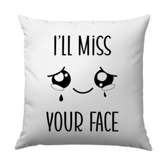 Missing You Pillow, Emoji Pillow, Long Distance Gift, Sad Face Pillow, Home Decor, Throw Pillow, Decorative Pillow, Gift Idea - Tawshia