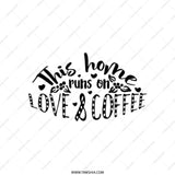 This Home Runs on Love and Coffee Tote Bag, Coffee Lover Gift, Everyday Bag, Gift for Her, Reusable Tote Bag, Book Lover Gift, Cute Tote - Tawshia
