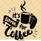 Coffee Time Pinback Button, Coffee Lover Gift, Caffeine Addict Button, Novelty Pin, Cute Button, Gift For Her, Pin Badge - Tawshia
