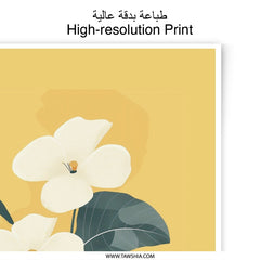 Magnolia Photographic Print, Floral Wall Art, Botanical Art Print, Yellow Flower Art, Home Decor, Flower Photography, Nature Art Print - Tawshia