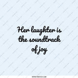 Laughter Soundtrack Pocket Mirror, Joyful Quote Mirror, Gift for Her, Inspirational Mirror, Compact Mirror, Cute Mirror, Pocket Mirror - Tawshia
