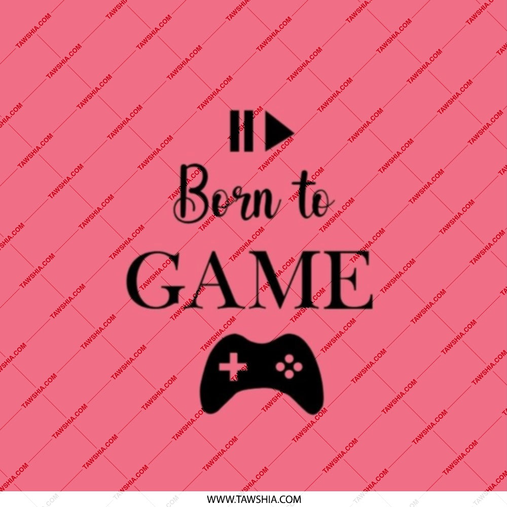 Born To Game Pocket Mirror, Gamer Girl Gift, Video Game Lover Present, Cute Compact Mirror, Gift For Her, Gaming Accessories - Tawshia