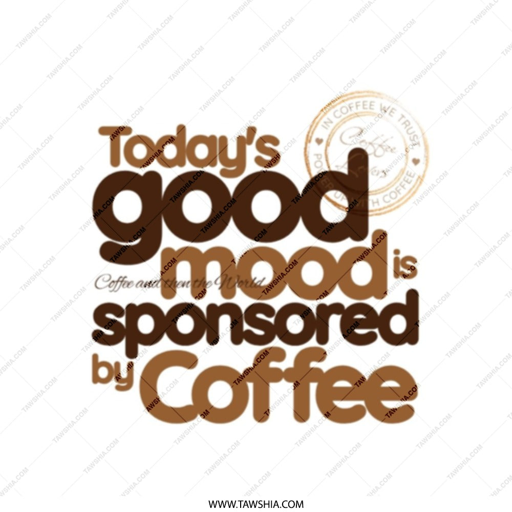 Coffee Tote Bag, Good Mood, Funny Tote, Coffee Lover Gift, Novelty Tote, Reusable Shopping Bag, Grocery Bag, Everyday Bag - Tawshia