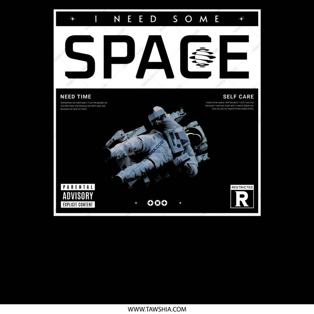 I Need Some Space Astronaut Graphic print product