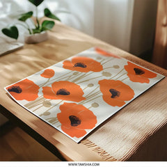 Orange Poppy Photographic Print, Floral Wall Art, Flower Photography, Botanical Print, Home Decor, Modern Art, Nature Photo - Tawshia