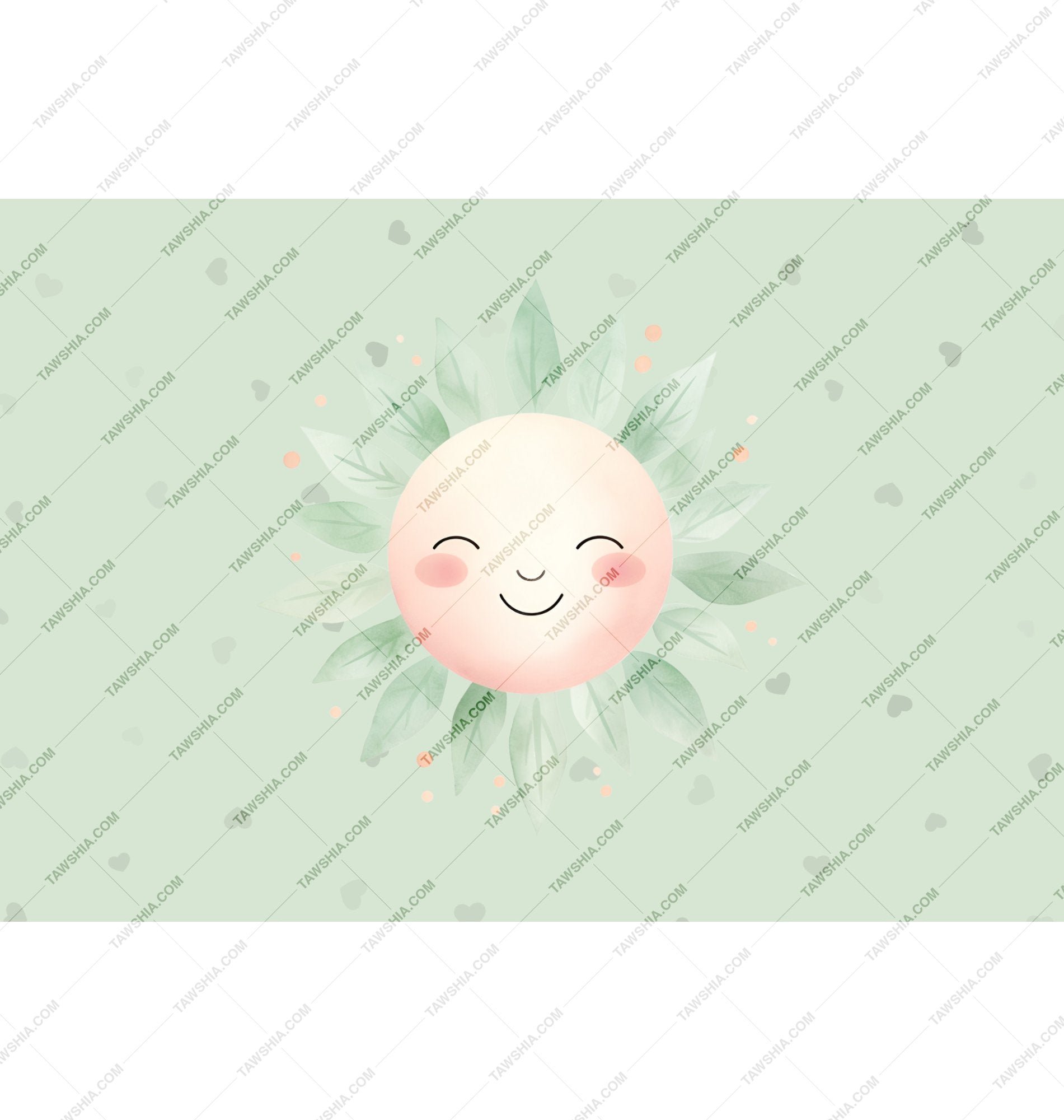 Smiling Sun Face Art Nature Themed Poster product