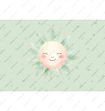 Smiling Sun Face Art Nature Themed Poster product
