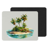 Tropical Island Beach Design Mouse Pad product