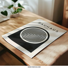 Bauhaus Photographic Print, 1923 Circle Art, Minimalist Poster, Modern Wall Art, Geometric Print, Home Decor, Neutral Tone Artwork - Tawshia